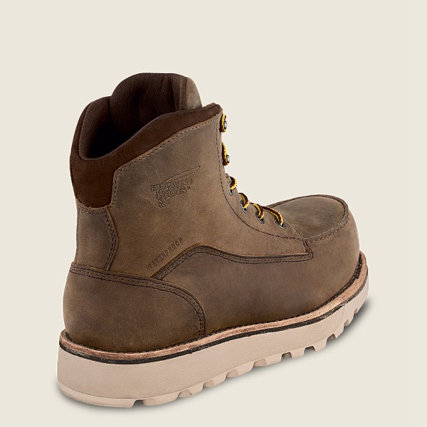 Bottes de Sécurité Red Wing - Traction Tred Lite - 6-Inch Waterproof Toe - Kaki - Homme 461XOZHLP